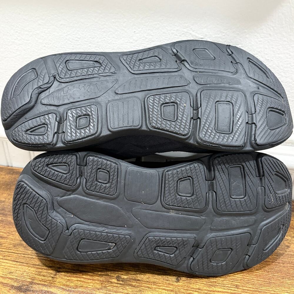 Hoka Mens Size 10 Bondi 9 Running Shoes Sneakers Triple Black 1162011-BBLC - Picture 7 of 10
